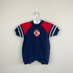 Vintage Professional Sports Club MLB Red Sox Baseball Romper 6-9 Months